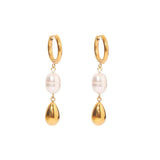 Youthway Stainless Steel Water Drop Earrings