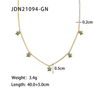 Youthway CZ Necklace 18K Plated Jewelry Women