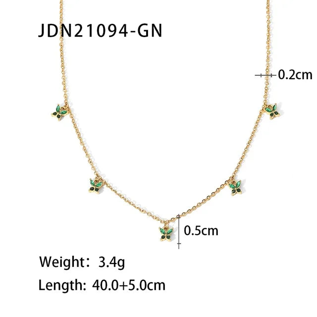 Youthway CZ Necklace 18K Plated Jewelry Women
