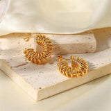 Youthway C-Shaped Earrings 18K PVD Plated Hoop Earrings