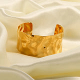 Youthway Hammer Pattern Bracelet PVD Plated French Jewelry Women
