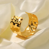 Youthway Hammer Pattern Bracelet PVD Plated French Jewelry Women