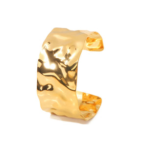 Youthway Hammer Pattern Bracelet PVD Plated French Jewelry Women