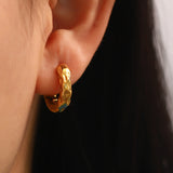 Youthway Irregular Hammer Pattern Earrings