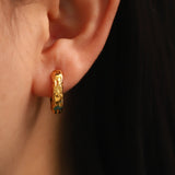 Youthway Irregular Hammer Pattern Earrings