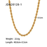 Youthway Stainless Steel Chain Necklace Autumn Winter Waterproof Jewelry