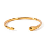 Youthway Stainless Steel Asymmetrical Open Bracelet for Women