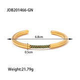 Youthway Stainless Steel Rhinestone Cuff Bracelet for Women
