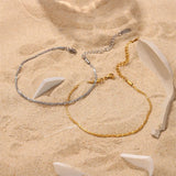 Youthway Silver Anklet Stainless Steel 18K Chain Anklet Girl Jewelry