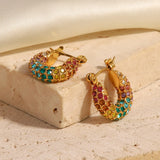 Youthway Colorful Stainless Steel Earrings - Engagement Gift