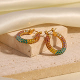 Youthway Colorful Stainless Steel Earrings - Engagement Gift