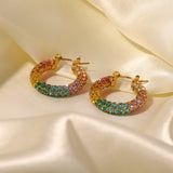 Youthway Colorful Stainless Steel Earrings - Engagement Gift