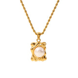 Youthway Vintage Pearl Pendant Necklace