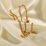 Youthway Vintage Pearl Pendant Necklace