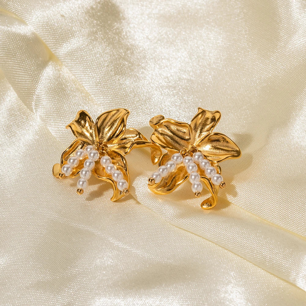 Youthway Starfish Shell Earrings Waterproof Jewelry