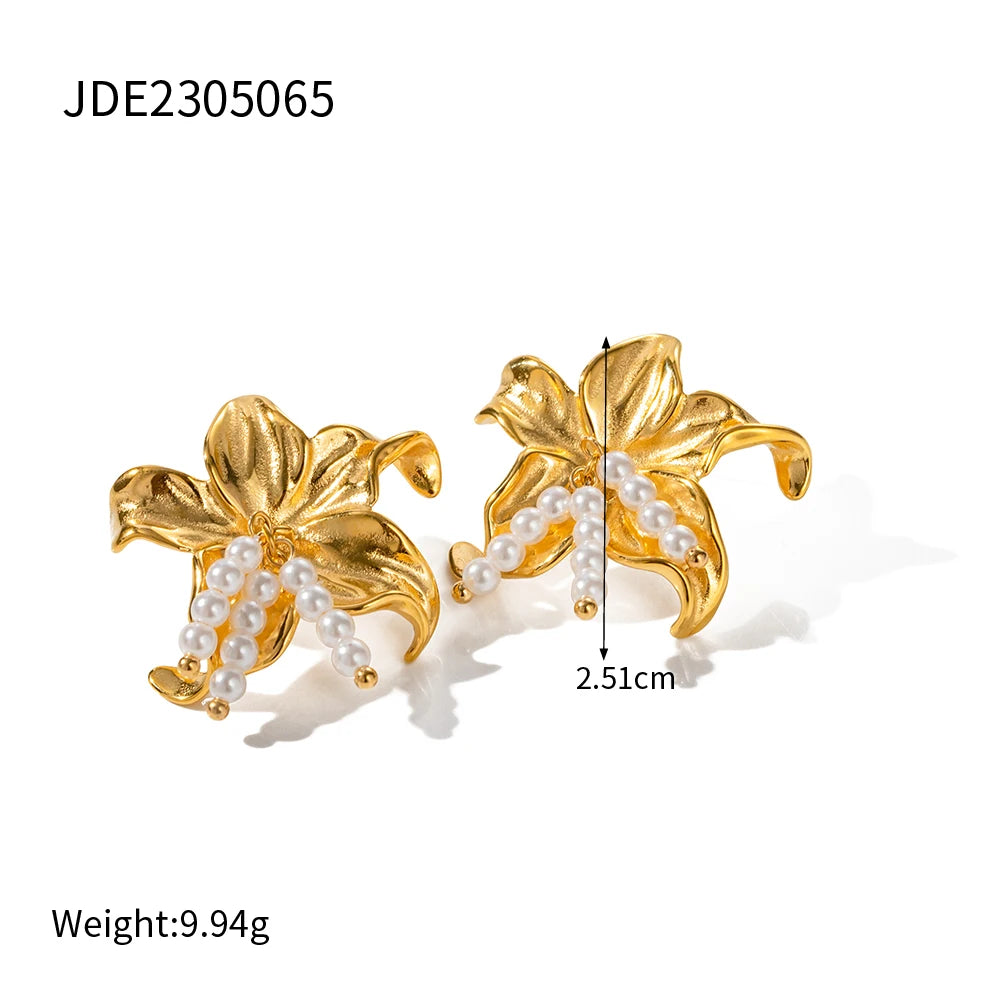 Youthway Starfish Shell Earrings Waterproof Jewelry
