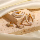 Youthway Waterproof Pearl Earrings for Women