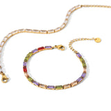 Youthway Colorful Zirconia Bracelet for Women