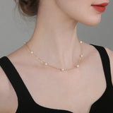 Kpop Pearl Choker Necklace Goth Chocker Collar Women