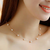 Kpop Pearl Choker Necklace Goth Chocker Collar Women