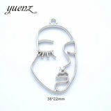 10pcs Rhodium Plating Charm Woman Earring Necklace Alloy Charms