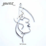 10pcs Rhodium Plating Charm Woman Earring Necklace Alloy Charms
