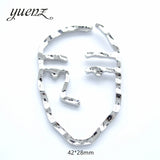 10pcs Rhodium Plating Charm Woman Earring Necklace Alloy Charms