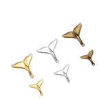 30pcs Whale Tail Charms, Antique Tibetan Silver Pendant for DIY Jewelry Making
