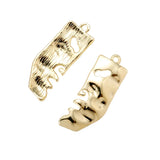 7 pcs Beauty Face Woman Earring Charms for Jewelry Making
