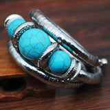 Yumfeel African Beads Bracelet Vintage Silver Jewelry