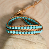 Yumfeel Bohemian Wrap Bracelet Leather Chakra Jewelry