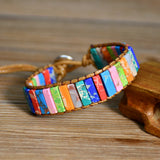 Yumfeel Bohemian Wrap Bracelet Leather Chakra Jewelry