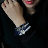 Yumfeel Vintage Boho Beaded Bracelets Women Charms Layers Bracelet