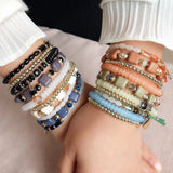 Yumfeel Vintage Boho Beaded Bracelets Women Charms Layers Bracelet