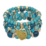 Yumfeel Bohemia Vintage Feather Tassel Bracelet Set