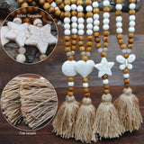 Yumfeel Bohemian Necklace Stones Tassels Long Women Jewelry