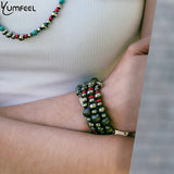 Vintage Navajo Pearl Red Turquoise Bracelet Western Style Heart Charm