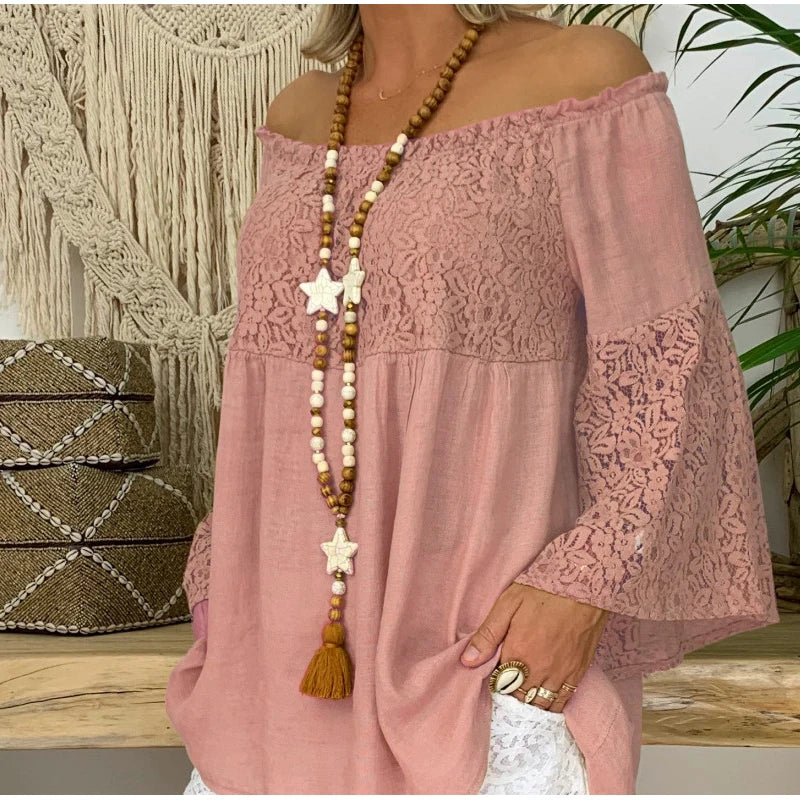 Vintage Wood Beads Necklace Tassel Pendant Bohemian Charms Jewelry