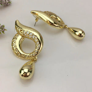 Yuminglai Dubai Earrings for Women Goldplate Jewelry FHK15110