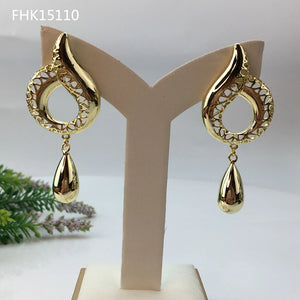 Yuminglai Dubai Earrings for Women Goldplate Jewelry FHK15110