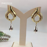 Yuminglai Dubai Earrings for Women Goldplate Jewelry FHK15110