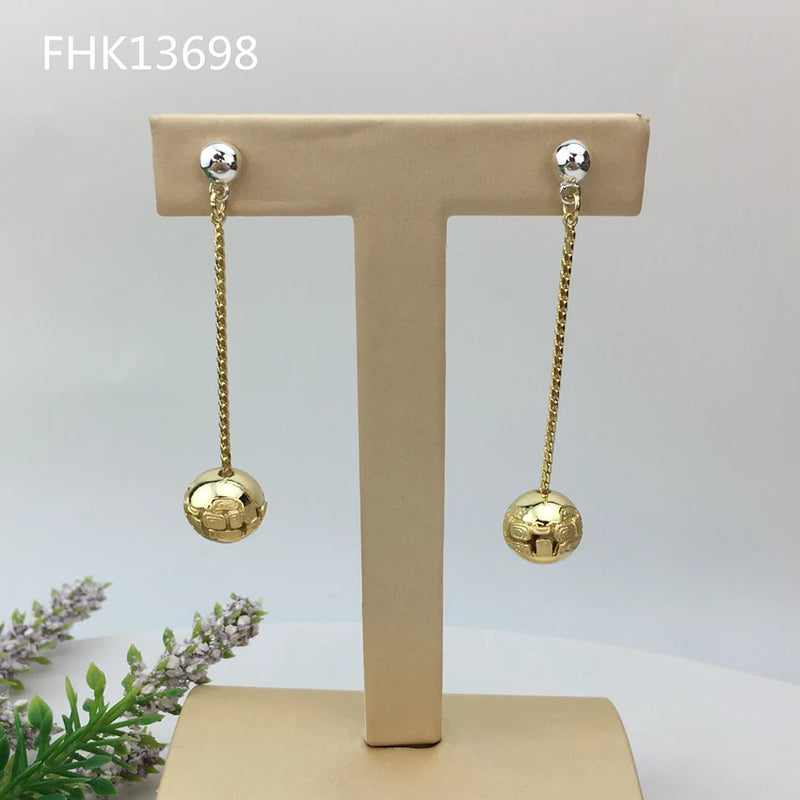 Yuminglai Dubai Earrings for Women Goldplate Jewelry FHK13698