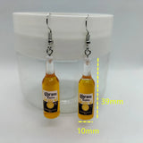 Resin Beer Bottle Earrings Mineral Bottles Womens Jewelry