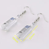 Resin Beer Bottle Earrings Mineral Bottles Womens Jewelry