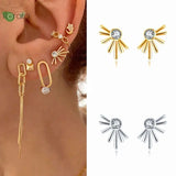 Yuxintome 925 Silver Star Pendant Stud Earrings Wedding Jewelry
