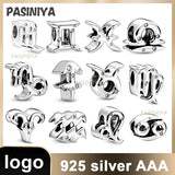 925 Silver Charm Bracelet DIY Chinese Stone Charms for Jewelry Making