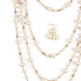 ZA Women Multi-purpose Pearl Sweater Necklace Wedding Jewelry