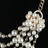 ZA Women Multi-purpose Pearl Sweater Necklace Wedding Jewelry