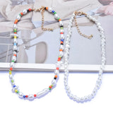 Bohemian Multi-layered Pearl Beaded Necklace for Woman