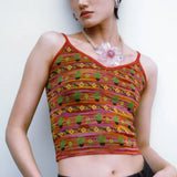 Bohemian Hemp Rope Necklace with Acrylic Flower Pendant